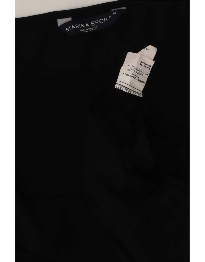 Marina Rinaldi Dame Top 3/4 ærmer UK 14 Medium Sort Viscose