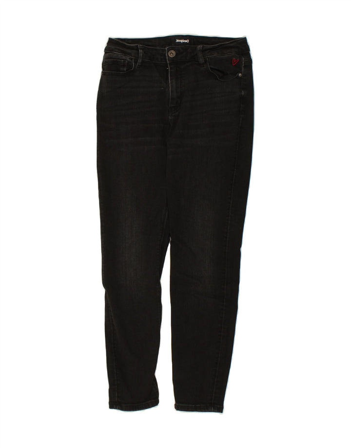 DESIGUAL Womens Slim Jeans W26 L26  Black Vintage Desigual and Second-Hand Desigual from Messina Hembry 