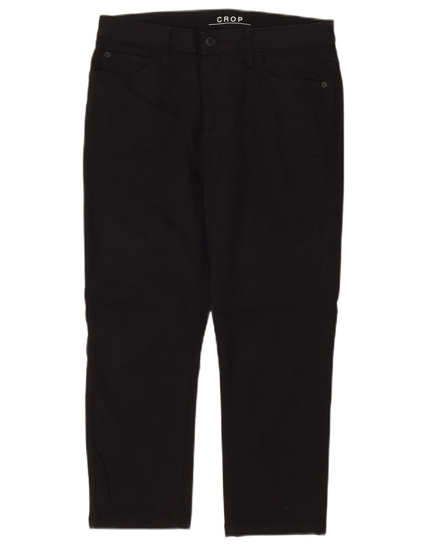 Marks & Spencer Pantalon court pour femme UK 12 Medium W30 L21 Coton noir
