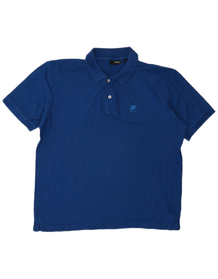 Fila Polo Homme Grand Bleu Coton