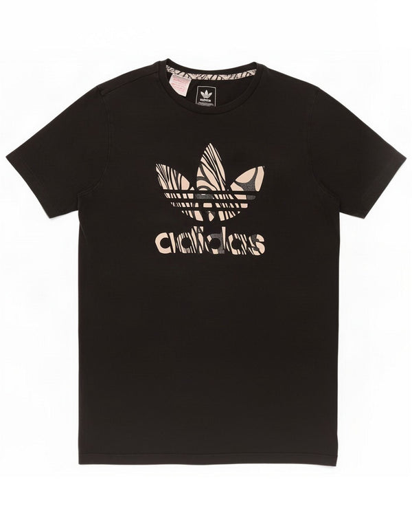 Adidas T-shirt grafica da ragazzo 13-14 anni Cotone nero