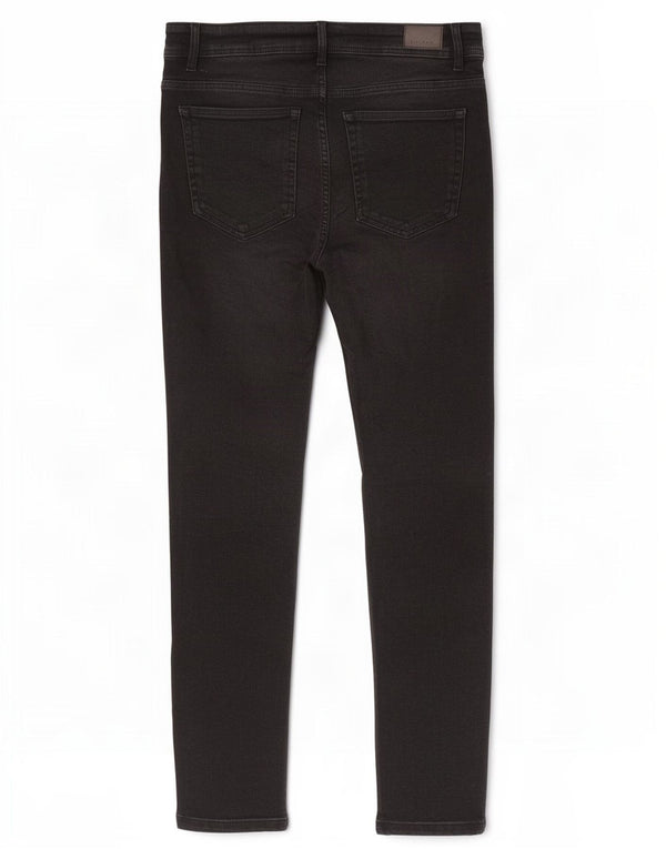 Zara Mens Skinny Jeans EU 42 Large W32 L30 Black Cotton