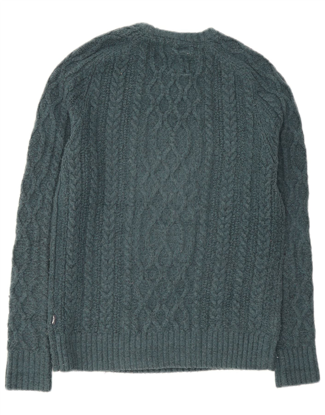 Maglione girocollo da uomo Fat Face piccolo in lana verde