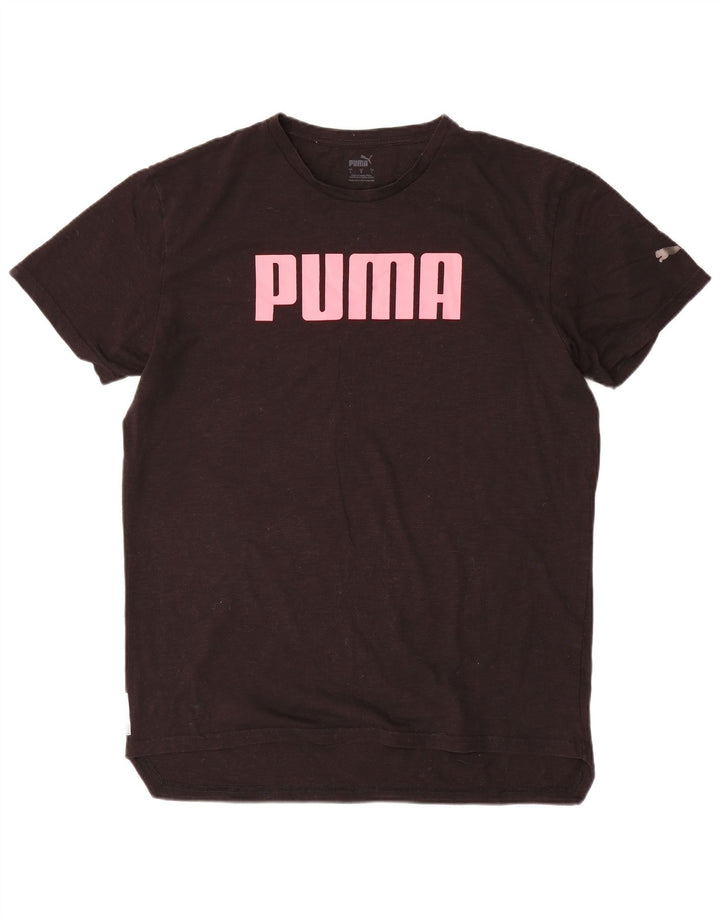 Puma Womens Graphic T-Shirt Top UK 16 Large Black