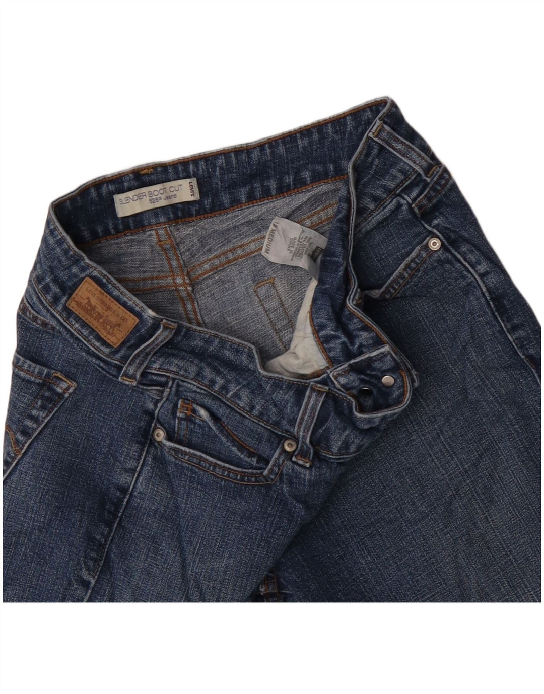 Levi's Womens 526 Denim Shorts US 12 Large W32  Blue Cotton