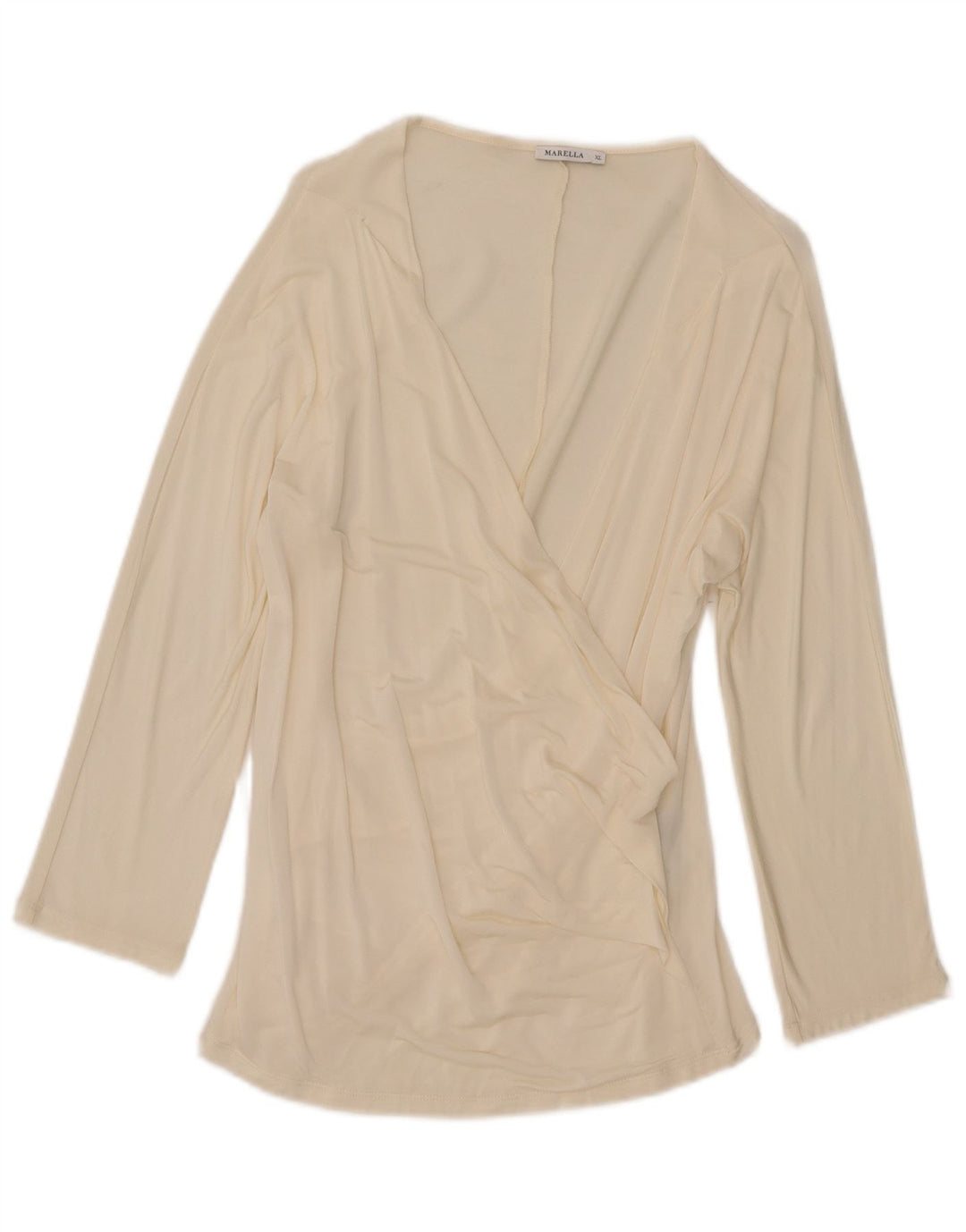 Marella Womens 3/4 Sleeve Blouse Top UK 18 XL White