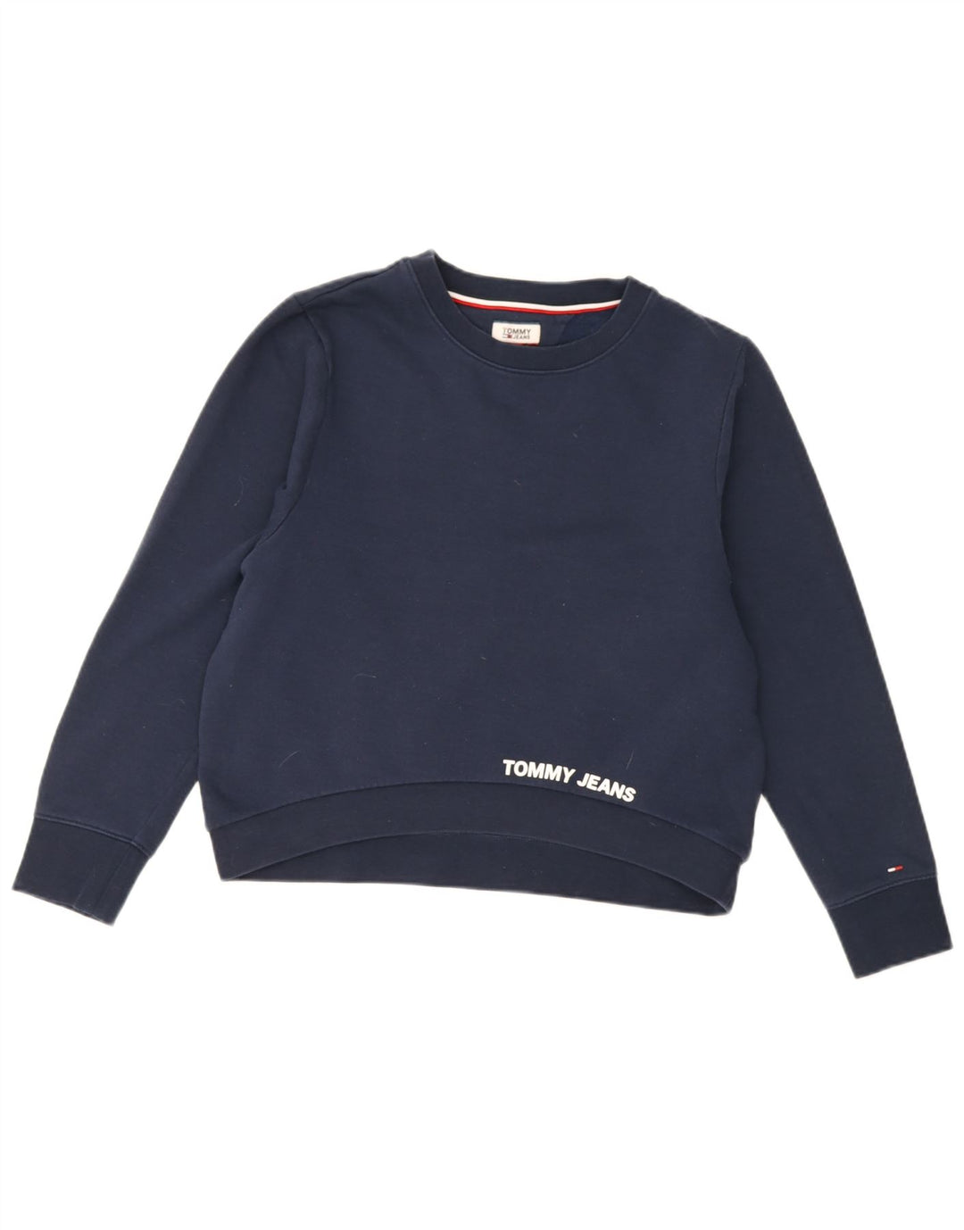Tommy Hilfiger Sweat-shirt surdimensionné pour femme UK 10 Petit Bleu marine