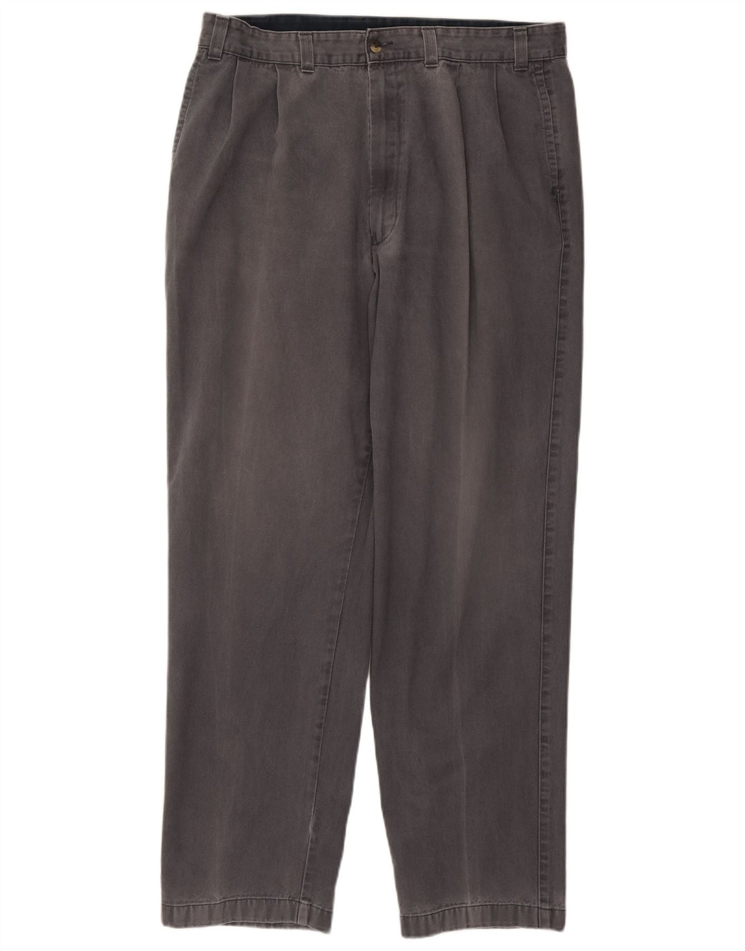 Marks & Spencer Mens Pegged Chino Trousers W38 L33 Grey Cotton
