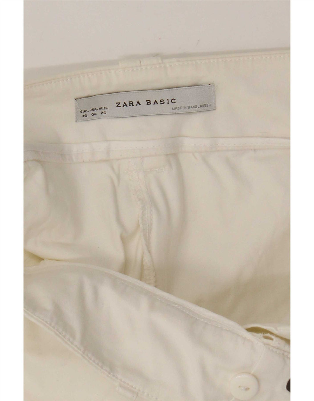 Zara Womens Casual Shorts EU 36 XS W26 White