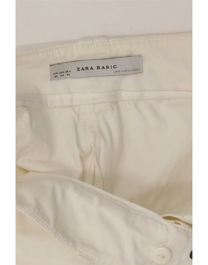 Zara Womens Casual Shorts EU 36 XS W26 White