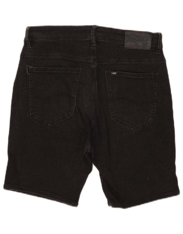 Lee Womens Denim Shorts Large W32 Black Cotton