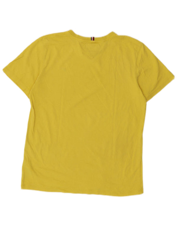 Tommy Hilfiger Boys T-Shirt Top 15-16 År Gul Bomuld