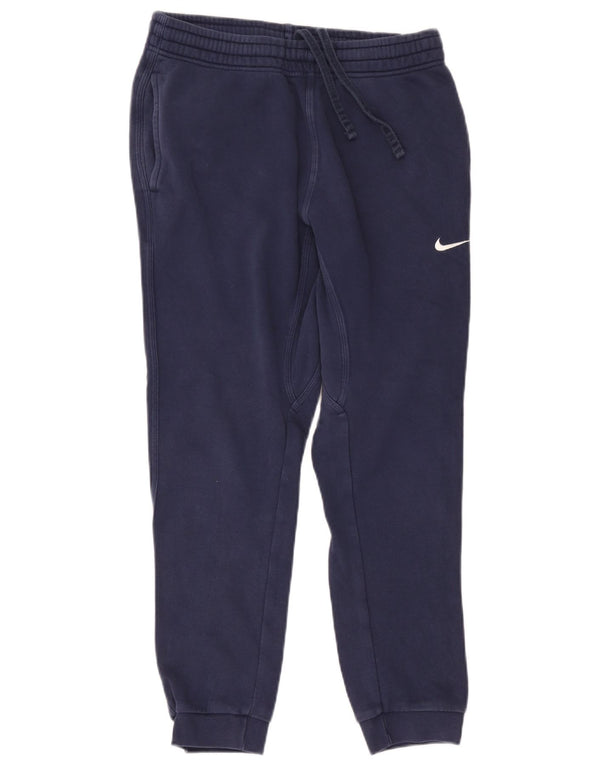 Nike Mens Tracksuit Trousers Joggers Medium Navy Blue Cotton