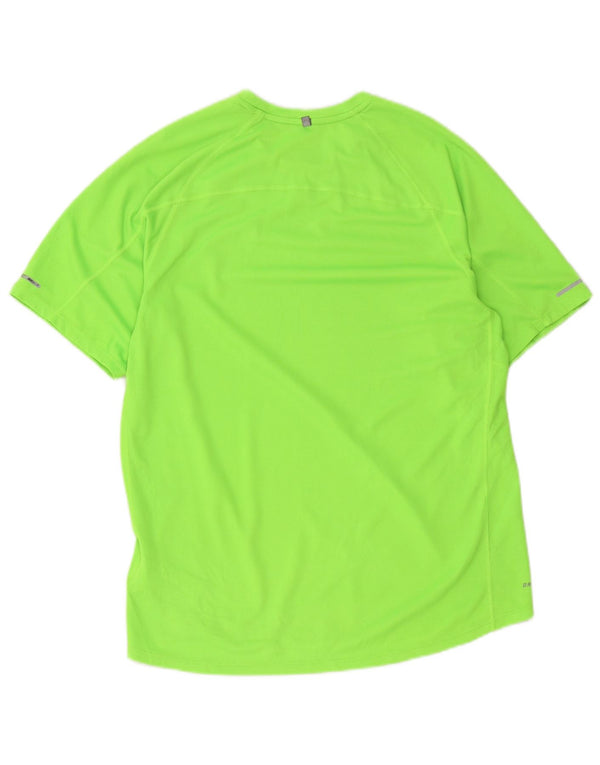 Nike Mens Dri Fit T-Shirt Top Large Green Polyester