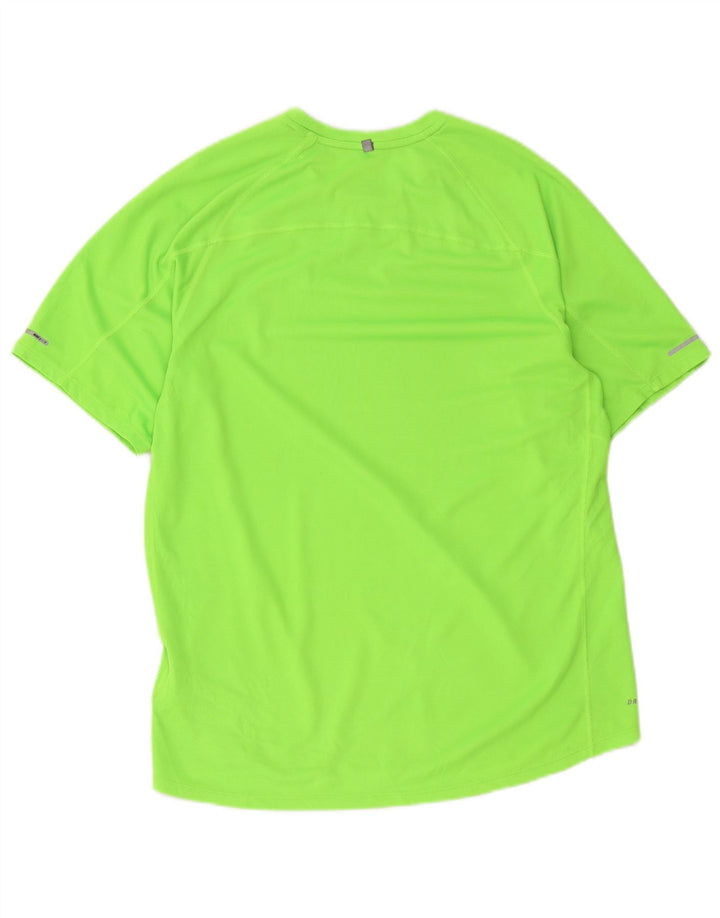 Nike Mens Dri Fit T-Shirt Top Large Green Polyester