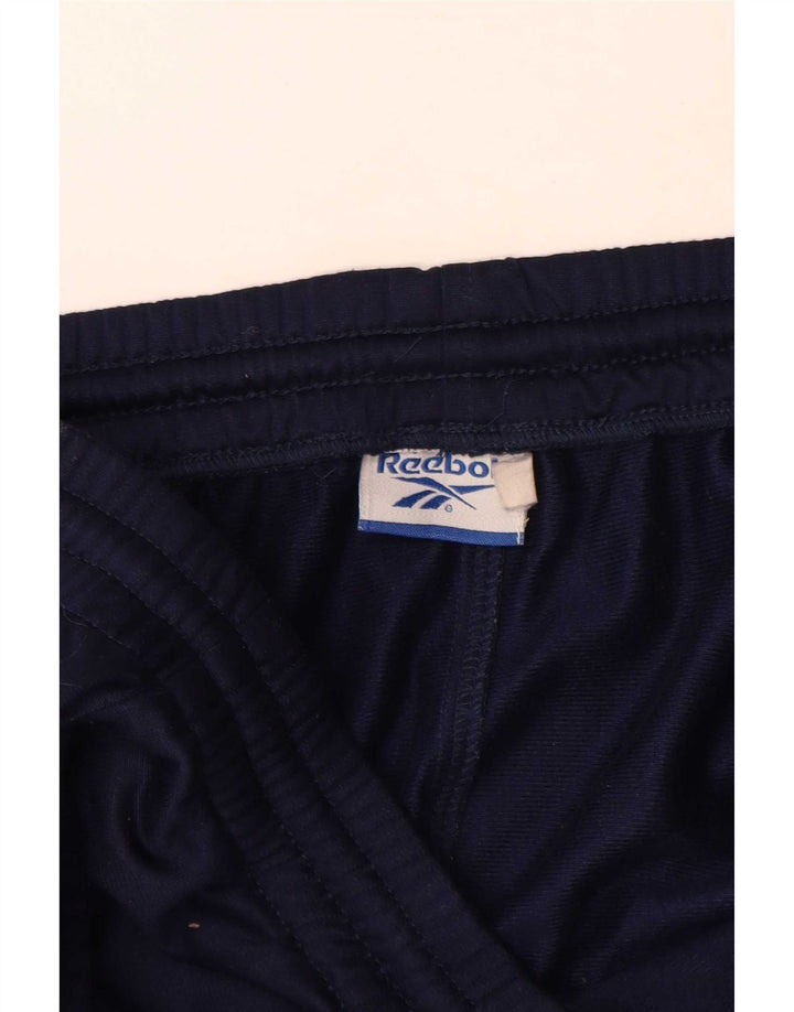 Reebok Mens Tracksuit Trousers XL  Navy Blue Colourblock