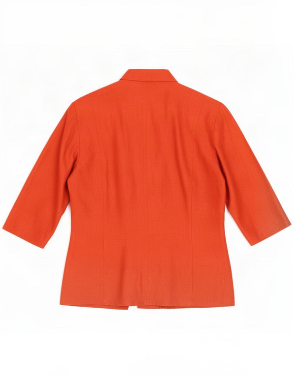 Blunauta Dame 3/4-ærmet blazerjakke IT 34 2XS Orange Linned