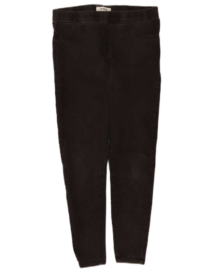 Marks & Spencer Womens Jegging Jeans UK 12 Medium W30 L35 Black Cotton