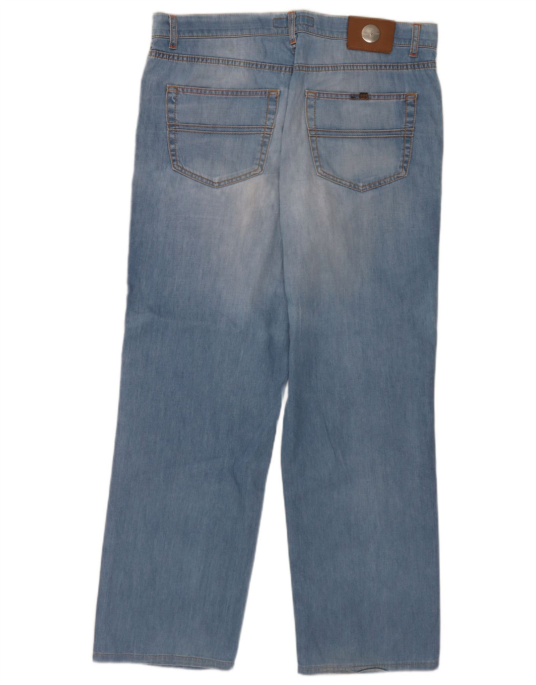 Trussardi Jean Droit W36 L31 Bleu Coton Homme