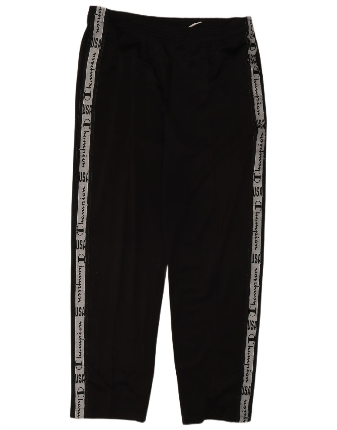 Pantaloni da tuta con grafica Champion da uomo, grandi, in poliestere color block nero