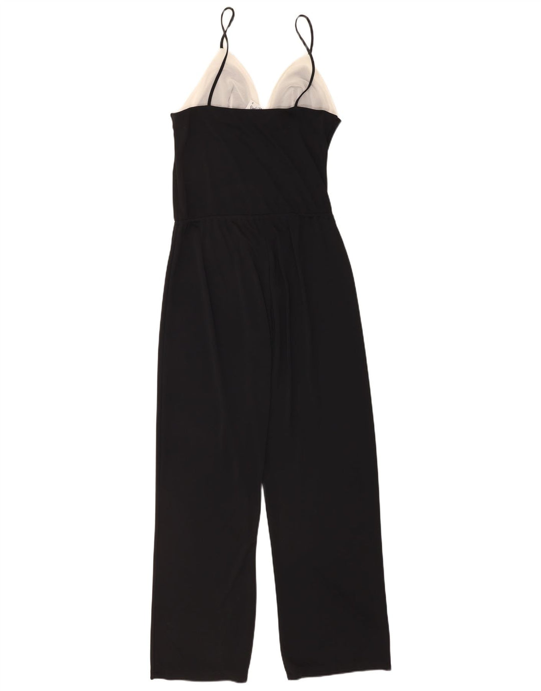 Vintage Womens Jumpsuit UK 10 Small  Black Colourblock Polyester