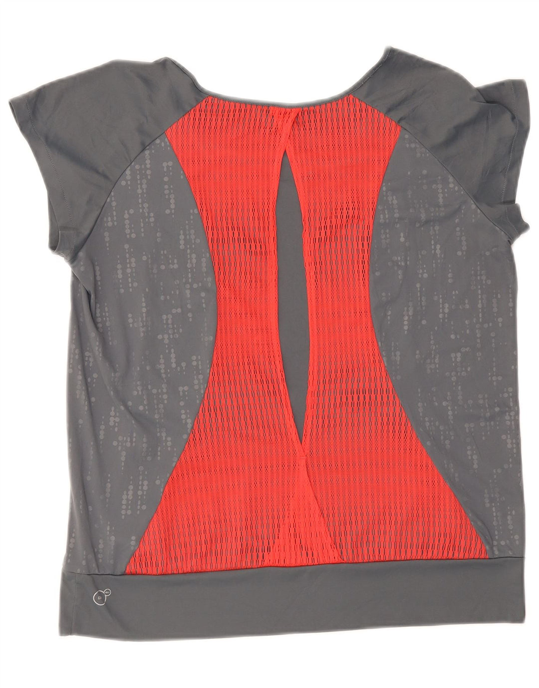 Puma Womens T-Shirt Top UK 16 Large Grey Spotted Polyester