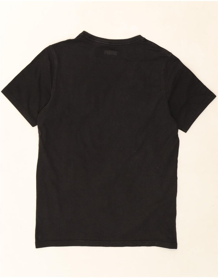 PUMA Mens Graphic T-Shirt Top Small Black Cotton Vintage Puma and Second-Hand Puma from Messina Hembry 