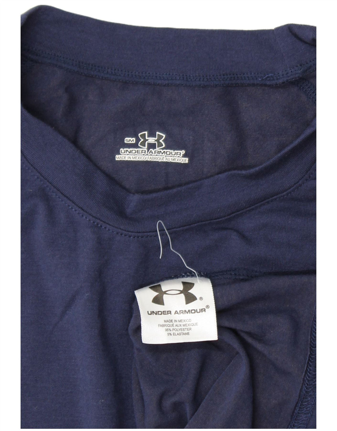 UNDER ARMOUR Herre T-Shirt Top Small Navy Blue Polyester
