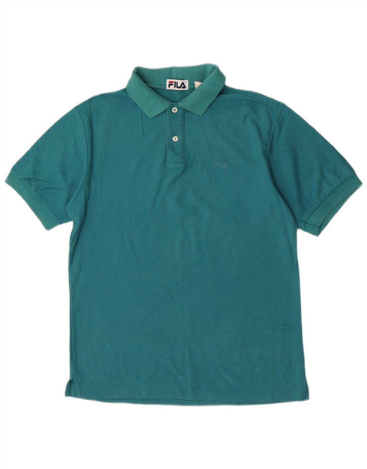 Fila Polo Shirt til mænd IT 46 Lille turkis bomuld