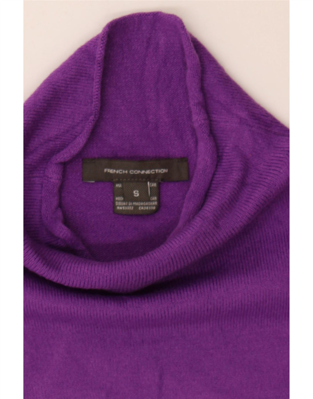 FRENCH CONNECTION Womens Turtle Neck Jumper Sweater UK 10 Small Purple Vintage French Connection and Second-Hand French Connection from Messina Hembry 