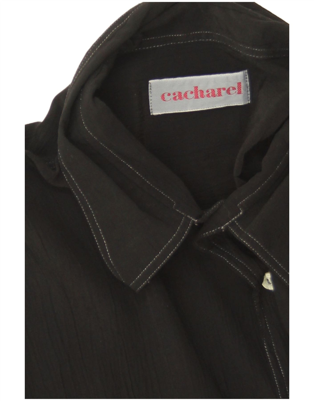 Camicia a maniche corte alta da uomo Cacharel XL nera