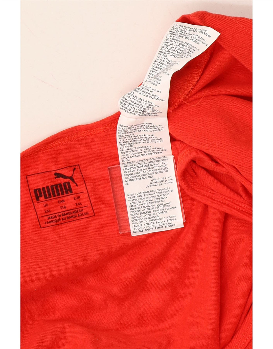 PUMA Mens Graphic Vest Top 2XL Red Cotton Vintage Puma and Second-Hand Puma from Messina Hembry 