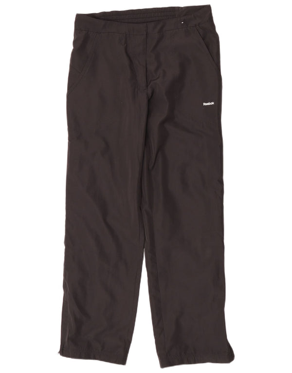 Reebok Pantalones de chándal para mujer UK 40 Mediano Negro Poliéster