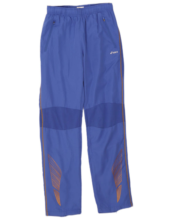 Pantaloni da tuta con grafica Asics per ragazze 13-14 anni Blu Colourblock