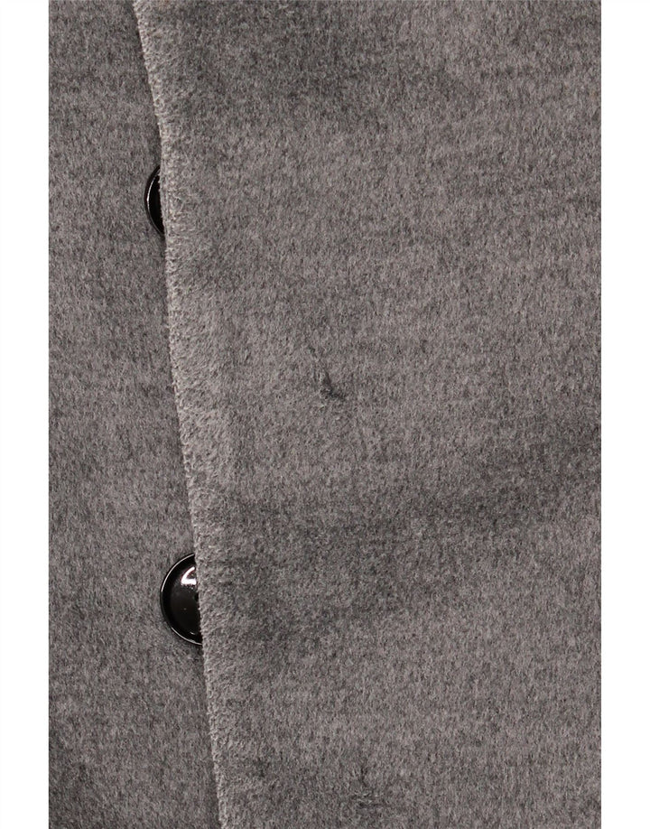 ZARA Mens Overcoat UK 40 Large Grey Polyester