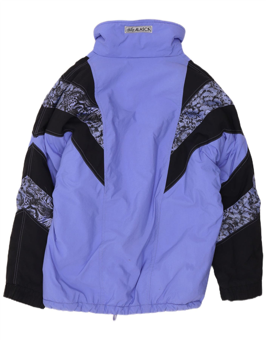 Jaqueta de esqui masculina Alasca XL azul Colourblock poliamida retrô
