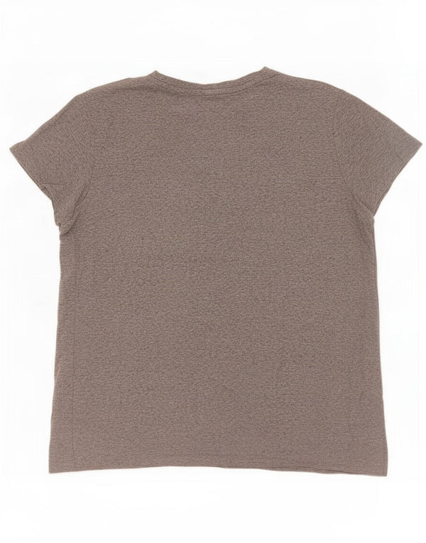 Levi's Womens Graphic T-Shirt Top UK 18 XL Grey Flecked Cotton