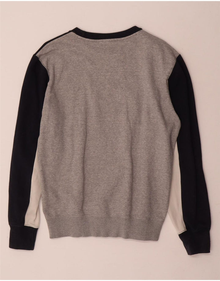 CHAMPION Felpa da uomo Maglione in cotone color block grigio medio