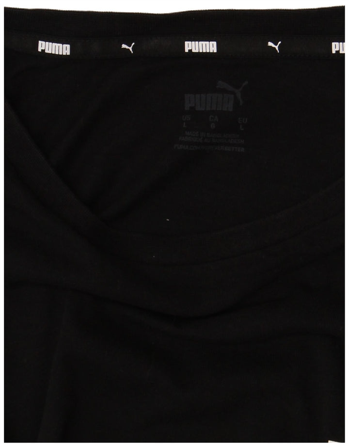 Puma Herren T-Shirt mit Grafik, Größe L, Schwarz