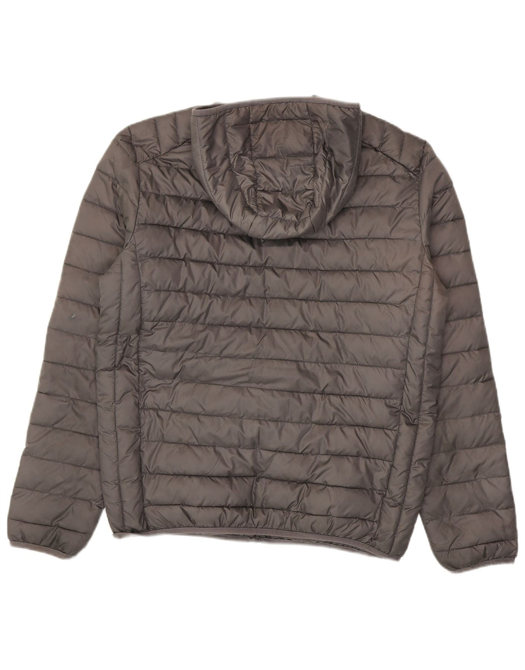 Ellesse Mens Hooded Padded Jacket UK 40 Large Grey Polyester