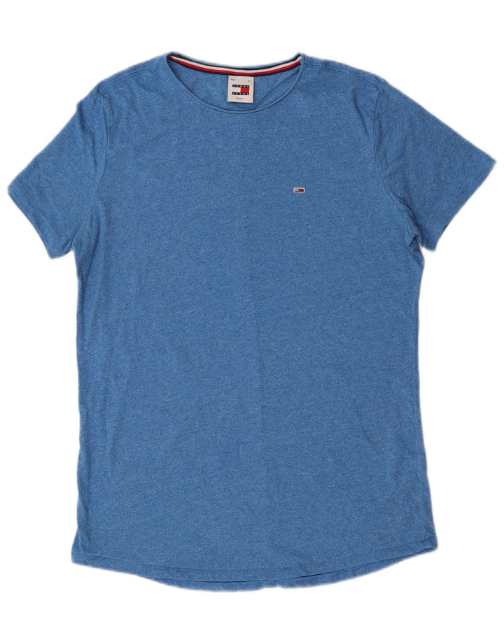 TOMMY HILFIGER Mens T-Shirt Top Medium Blue Vintage Tommy Hilfiger and Second-Hand Tommy Hilfiger from Messina Hembry 