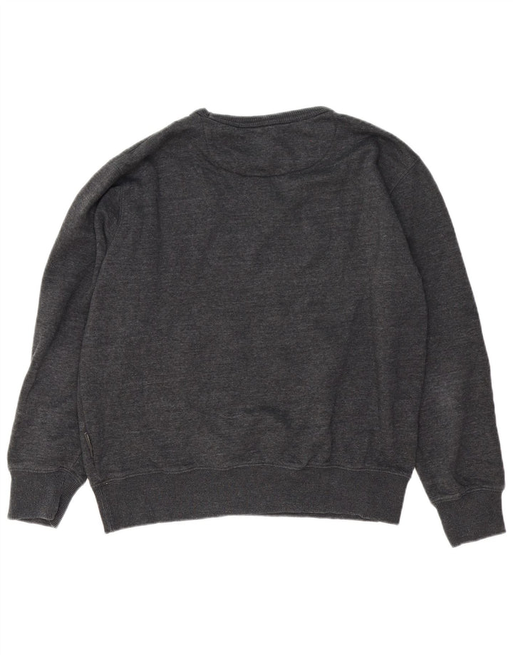French Connection Mens Sweatshirt Jumper Large Grey Cotton