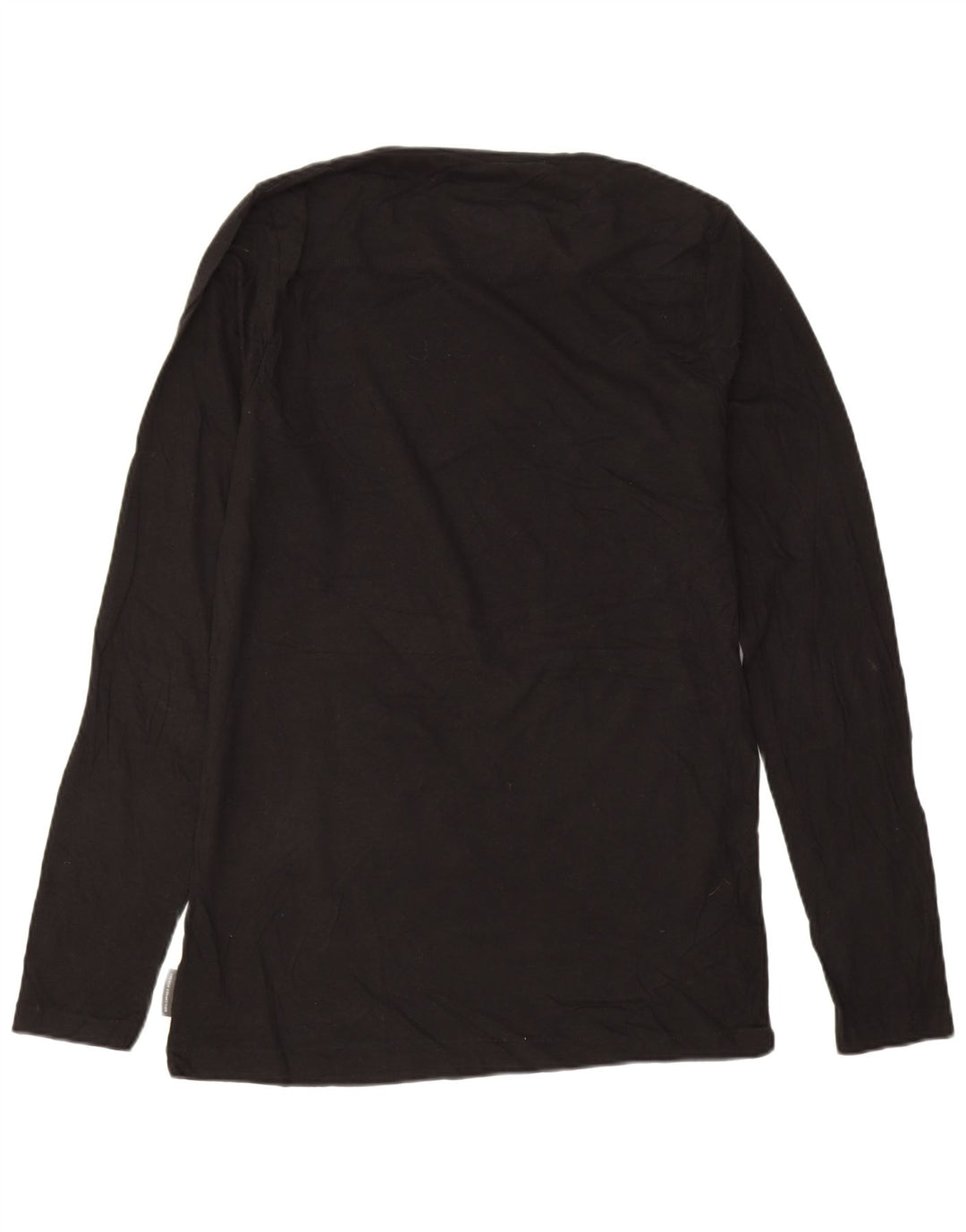 French Connection Top para hombre de manga larga de algodón negro grande