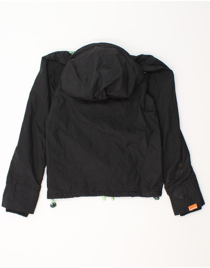Superdry Graphic Windbreaker Jacket til kvinder UK 10 Small Black