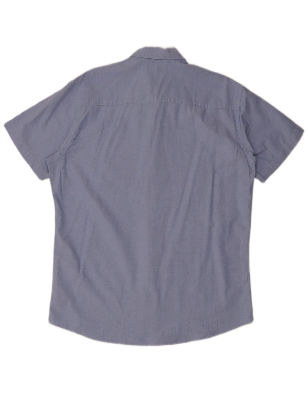 Jack & Jones Mens Short Sleeve Shirt XL Blue Cotton