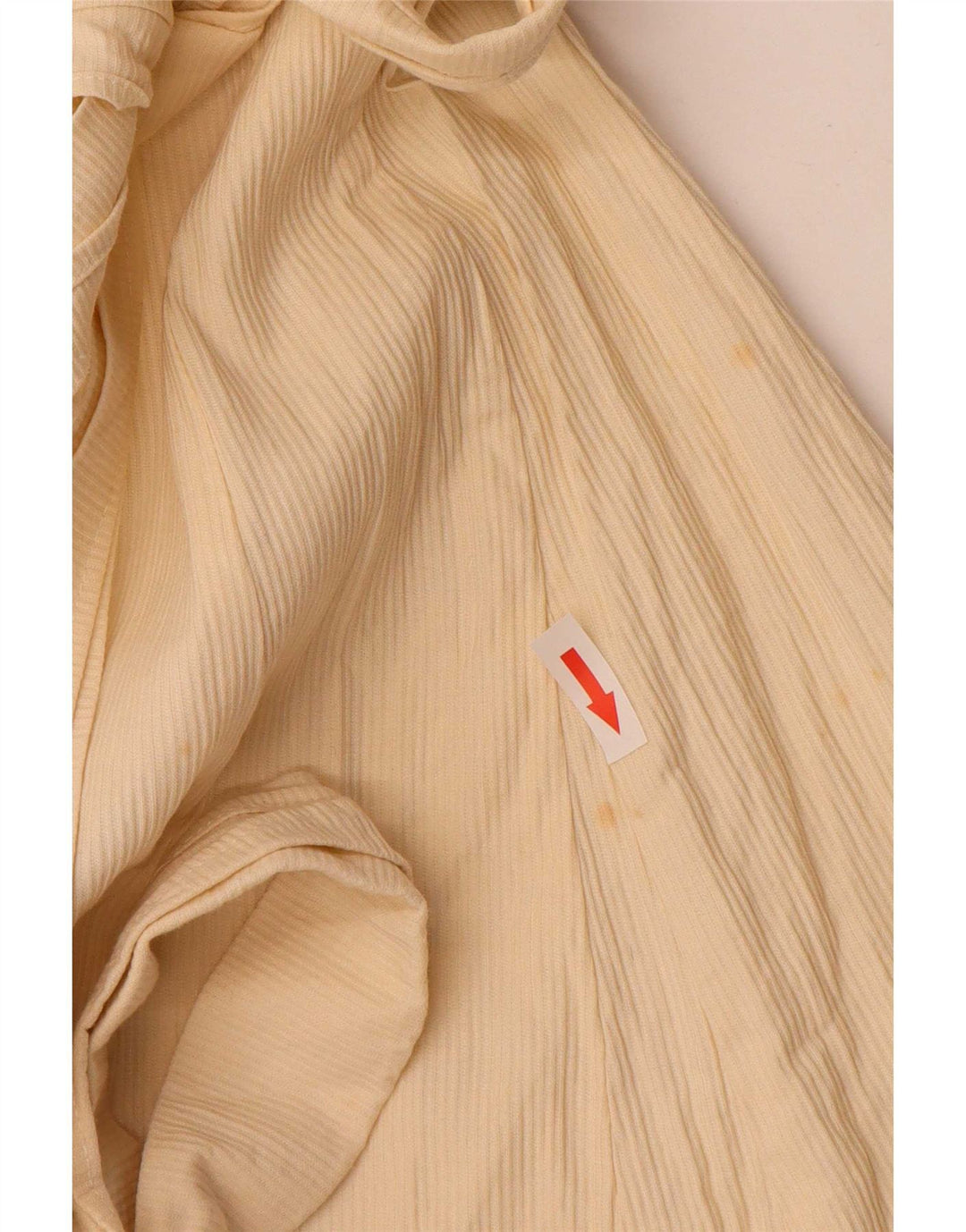Zara Dame A-Line Kjole UK 12 Medium Gul Bomuld