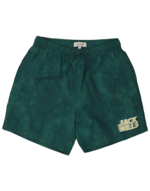 Jack Wills Badeshorts til mænd Medium Green Tie Dye Polyester