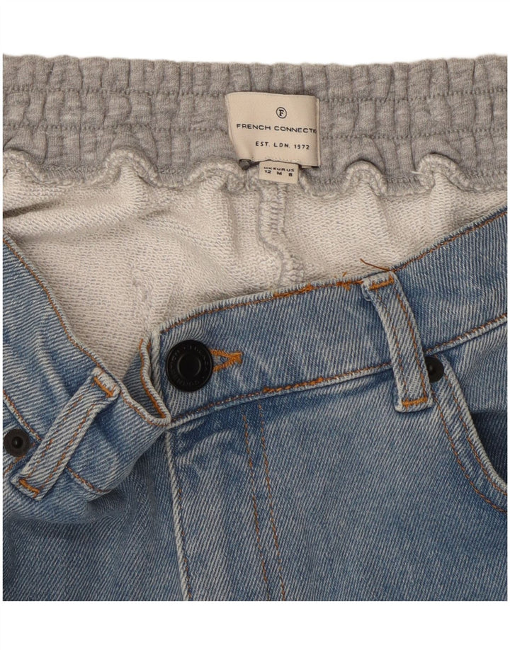 FRENCH CONNECTION Womens Slim Jeans UK 12 Medium W30 L28 Blue Colourblock