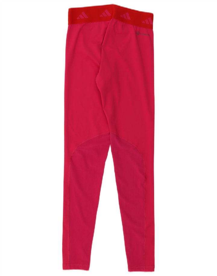 ADIDAS Womens Graphic Leggings UK 8/10 Small  Pink