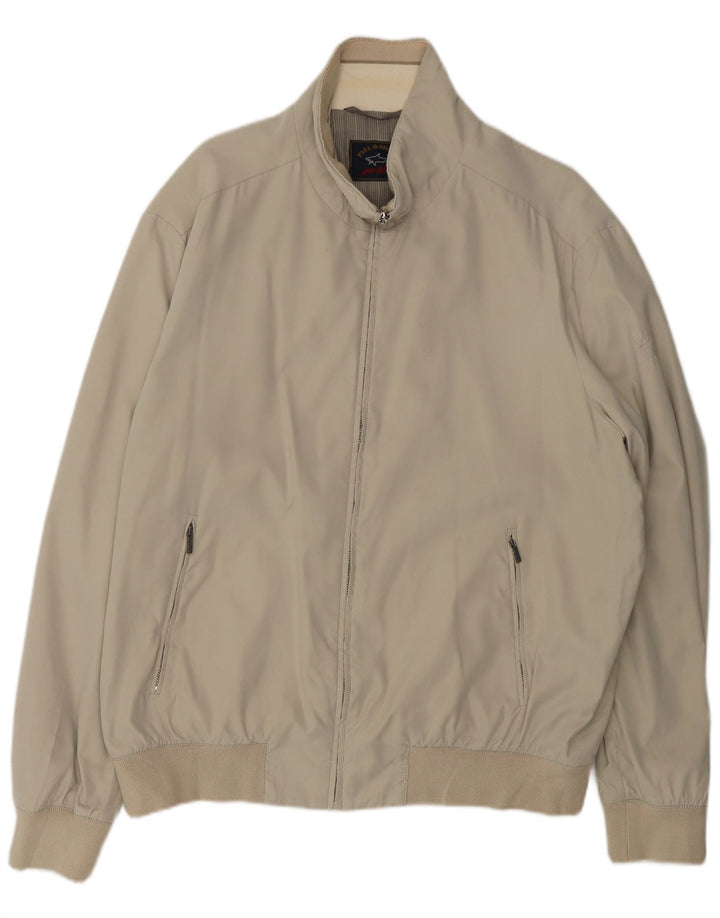 Jachetă bomber pentru bărbați Paul & Shark UK 42 XL poliester gri